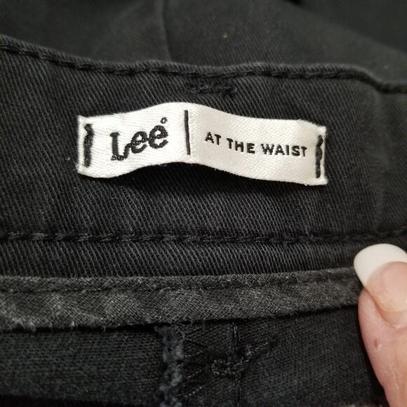 Lee Women's Black Size 18 Medium Modern Series Curvy Fit Straight Leg Denim - Picture 5 of 7